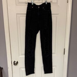 American Eagle Outfitters Black High Rise Jeans